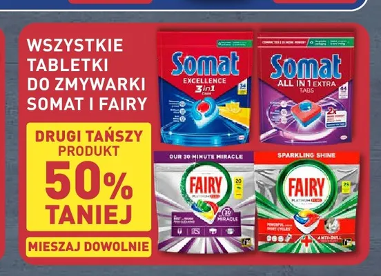 Tabletki do zmywarki All in 1 Extra Somat promocja w Aldi