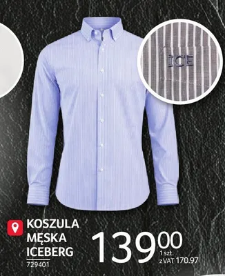 Koszula męska ICEBERG promocja w Selgros