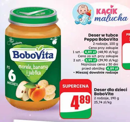 Deser w tubce Peppa promocja w Dino