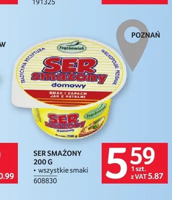 Ser smażony domowy Frąckowiak promocja w Selgros