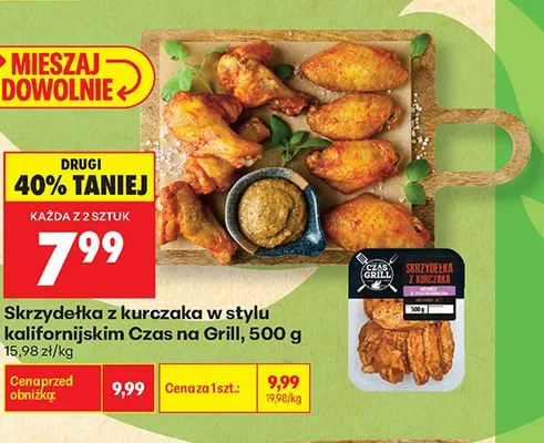 Skrzydełka z kurczaka w stylu kalifornijskim Czas na Grill promocja w Biedronka
