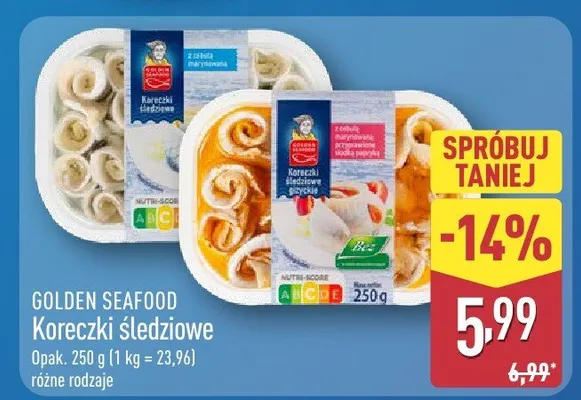 Koreczki śledziowe różne rodzaje promocja w Aldi
