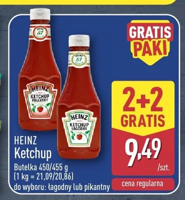 Ketchup Heinz łagodny promocja w Aldi