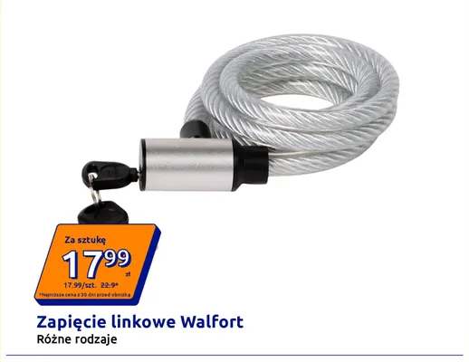 Zapięcie linkowe Walfort promocja w Action