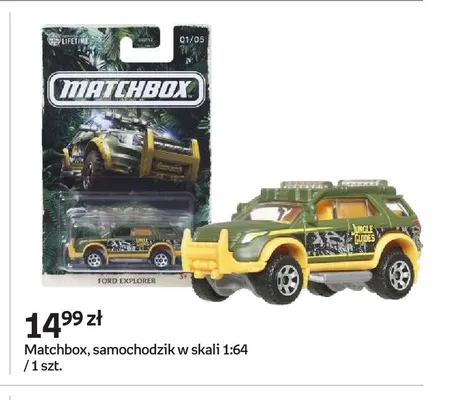 Samochodzik Matchbox w skali 1:64 promocja w Empik