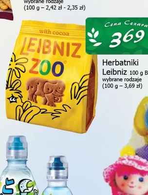 Herbatniki Leibniz 100g promocja w CEZAR Delikatesy