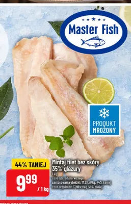 Mintaj filet bez skóry 35% glazury Master Fish promocja w POLOmarket
