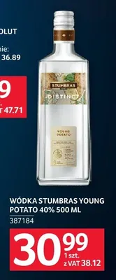Wódka Stumbras Young Potato 40% 387184 promocja w Selgros