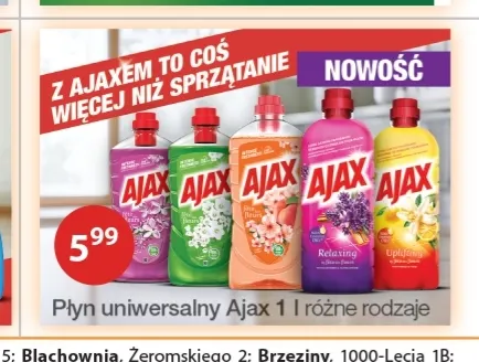 Płyn uniwersalny Ajax promocja w Drogerie Laboo