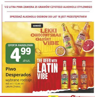 Piwo Desperados Sunlight promocja w Marketvita