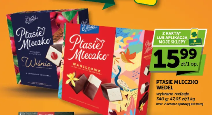 Ptasie Mleczko waniliowe E.Wedel promocja w ABC