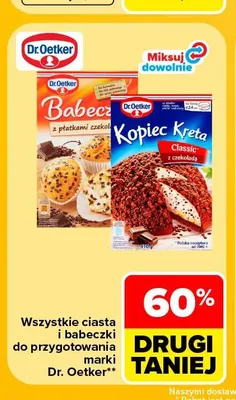 Babeczki z płatkami czekolady Dr. Oetker promocja w Carrefour Market