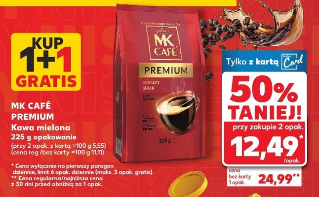 Kawa mielona premium promocja w Kaufland