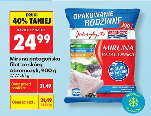 Filet ze skórą miruna patagońska promocja w Biedronka