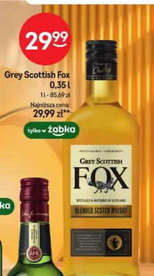 Whisky Grey Scottish Fox promocja w Żabka