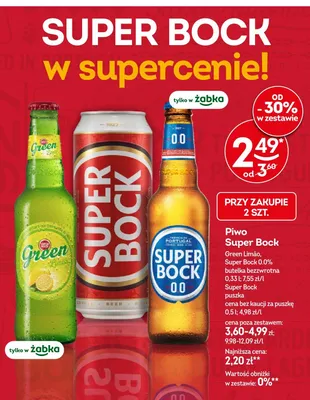 Piwo Super Bock promocja w Żabka