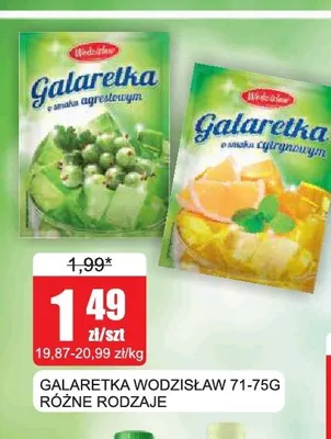 Galaretka o smaku agrestowym Wodzisław promocja w Bingo