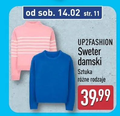 Sweter damski UP2FASHION różne rodzaje promocja w Aldi