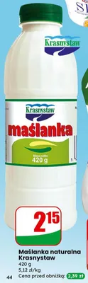 Maślanka naturalna promocja w Dino