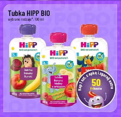 Tubka HiPP BIO Jabłko Banany Maliny z orkiszem promocja w POLOmarket