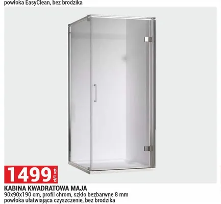 Kabina kwadratowa Maja promocja w Merkury Market