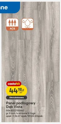 Panel podłogowy Dąb Vista gr. 8 mm AC5 promocja w Castorama