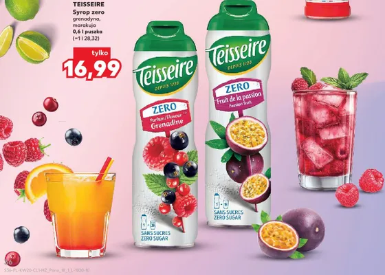 Syrop zero Teisseire grenadyna promocja w Kaufland