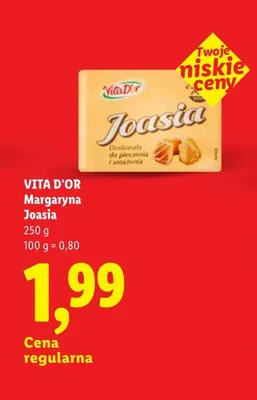 Margaryna Joasia Vita D'or promocja w Lidl