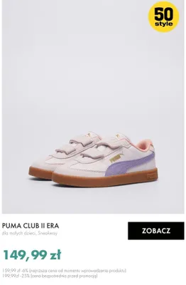 Sneakersy dla małych dzieci PUMA CLUB II ERA promocja w 50 style