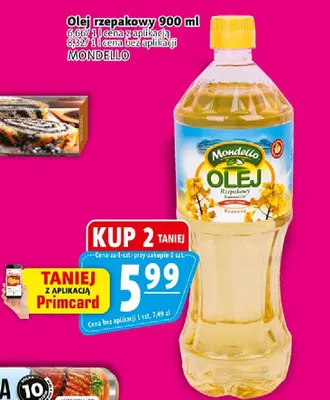 Olej rzepakowy Mondello promocja w Prim Market
