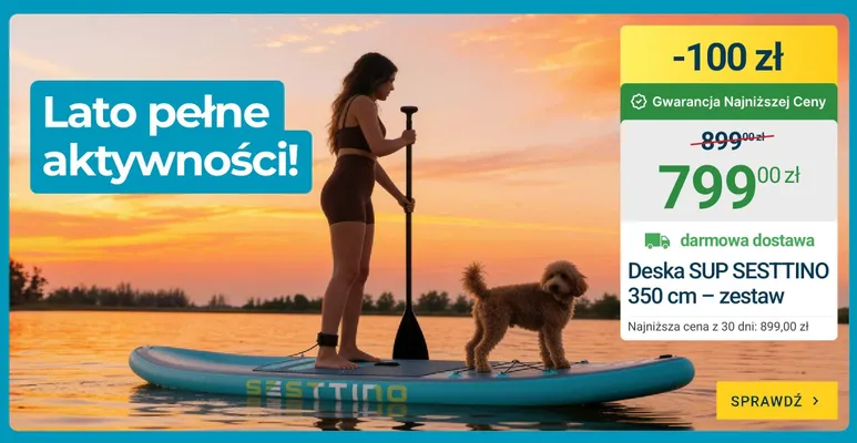 Deska SUP Sesttino 350 cm - zestaw promocja w ERLI
