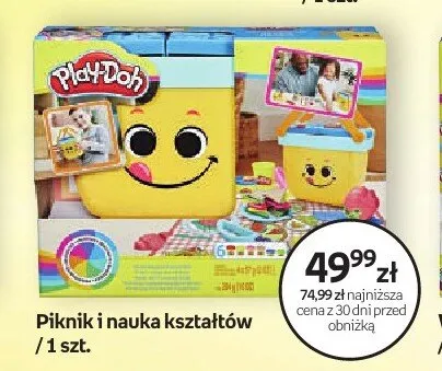 Zestaw Play-Doh Piknik i nauka kształtów promocja w Empik