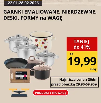 Garnki, deski, formy na wagę, strona 0 promocja w Supeco