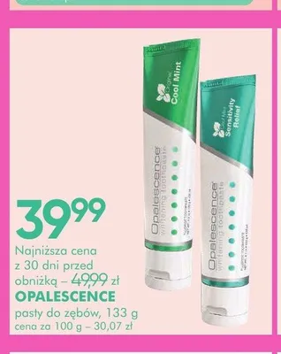 Pasta do zębów Opalescence Original Cool Mint promocja w Super-Pharm