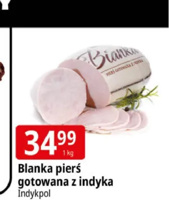 Blanka pierś gotowana z indyka Indykpol promocja w Leclerc