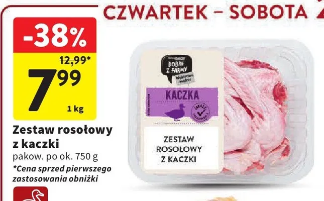 Zestaw rosołowy z kaczki promocja w Intermarche