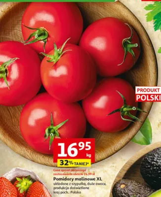 Pomidory malinowe XL promocja w Auchan