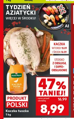 Kaczka tuszka Pekin Stoisko Mięsne promocja w Kaufland