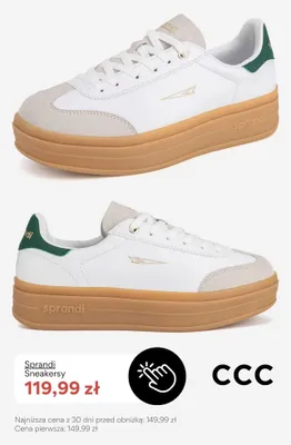 Sneakersy Sprandi promocja w CCC