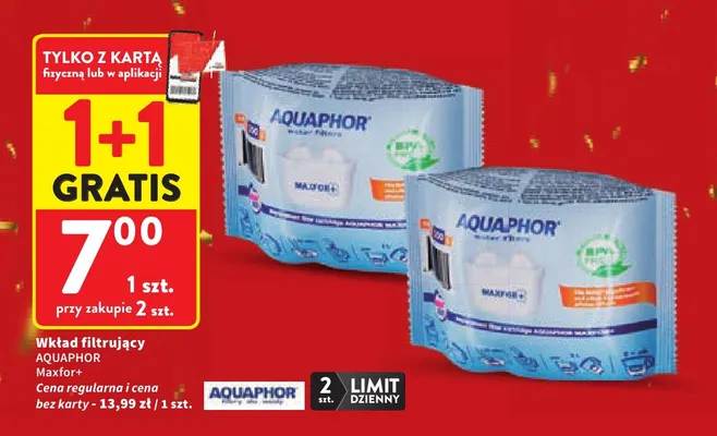 Wkład filtrujący Aquaphor Maxfor+ promocja w Intermarche