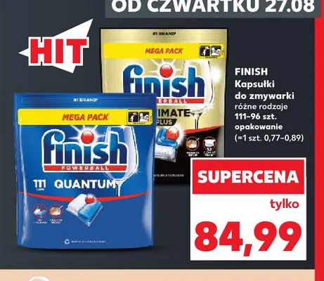 Kapsułki do zmywarki Finish promocja w Kaufland