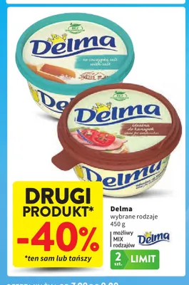 Margaryna Delma idealna do kanapek promocja w Intermarche