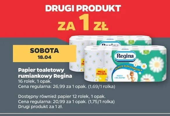 Papier toaletowy rumianek i aloes promocja w Netto