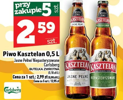 Piwo Kasztelan promocja w TOPAZ