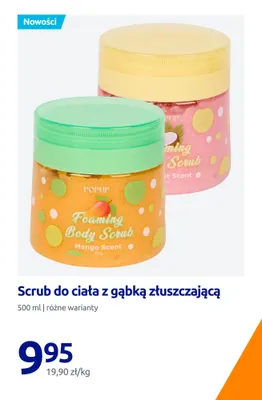 Scrub do ciała z gąbką złuszczającą Coconut POPUP promocja w Action
