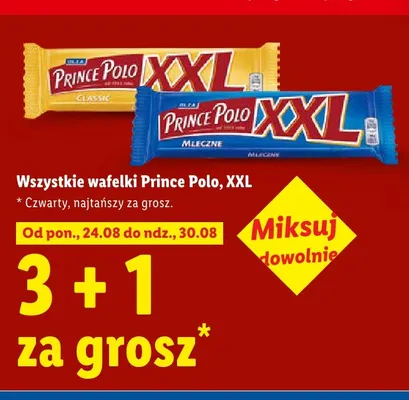Wafelek Prince Polo XXL Classic promocja w Lidl