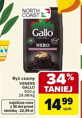 Ryż czarny Venere Gallo promocja w Carrefour