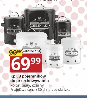 Komplet 3 pojemników do przechowywania promocja w Prymus AGD