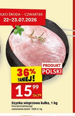 Szynka wieprzowa kulka promocja w Twój Market