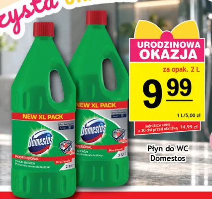 Płyn do WC Domestos Professional Pine Fresh promocja w Gram Market